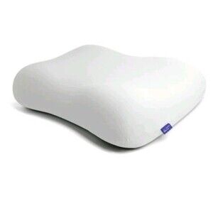 Cushion Lab Deep Sleep Pillow, Ergonomic Contour Design for Side/Back Calm Grey